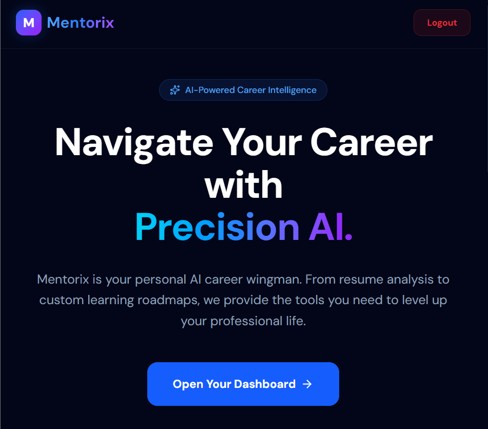 Mentorix - AI Career Intelligence Platform